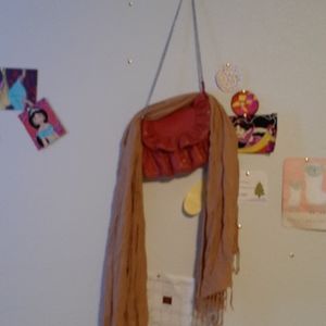 Scarf and chain purse